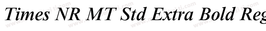 Times NR MT Std Extra Bold Regular字体转换